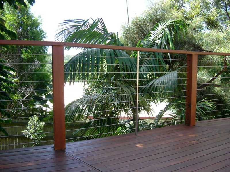 Deck with balustrade