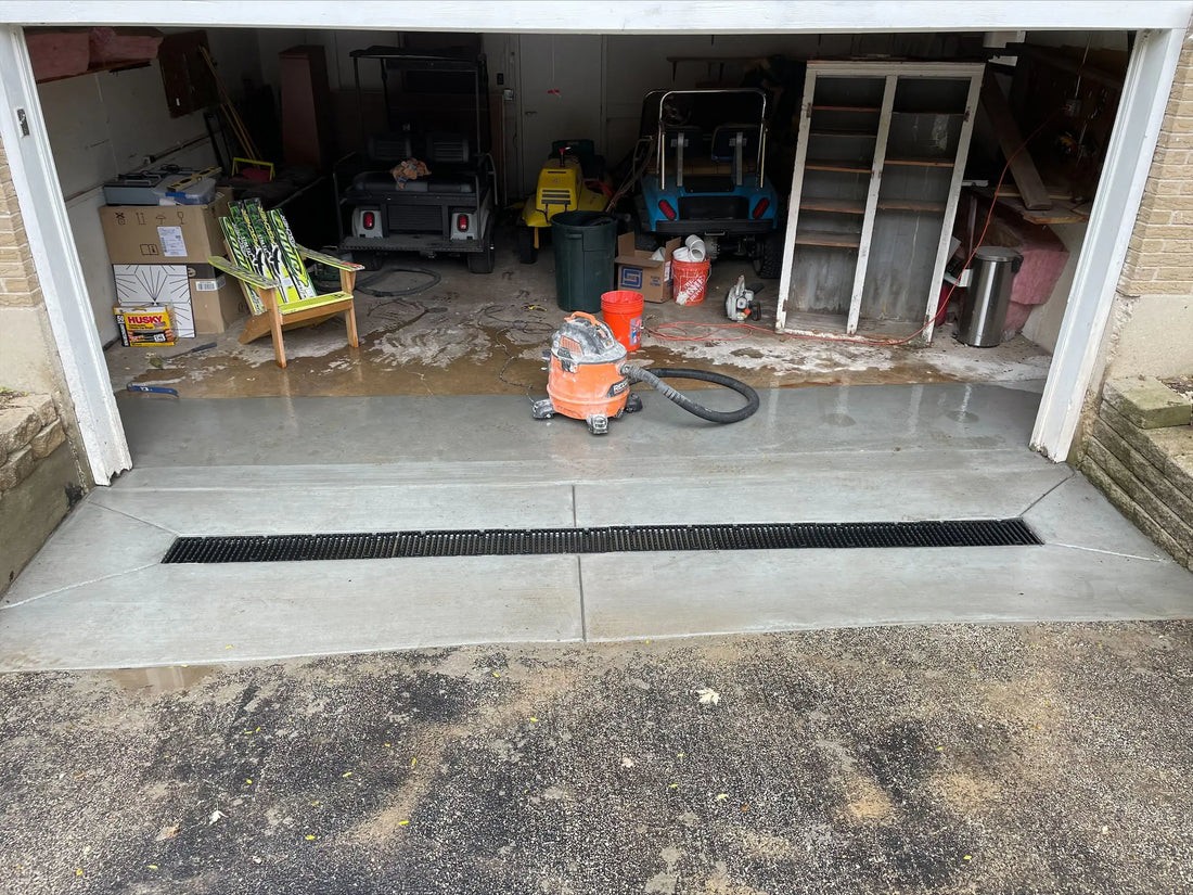 Drainage trench excavation