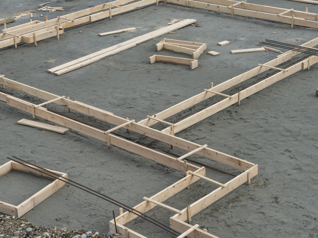 Driveway formwork preparation