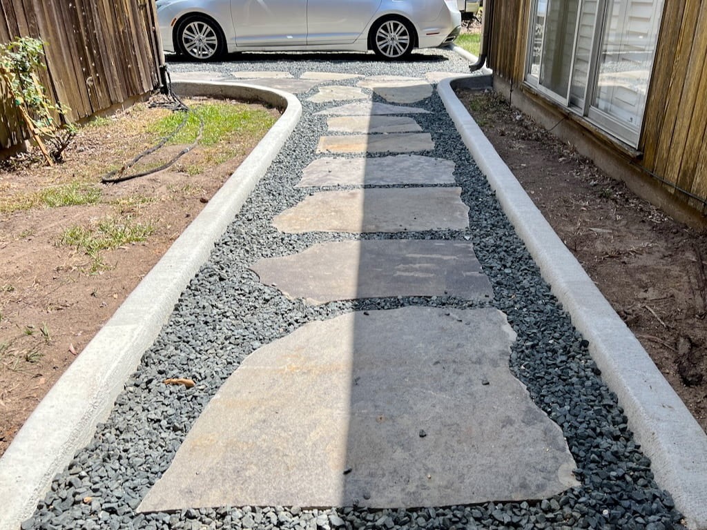 Path with retaining features