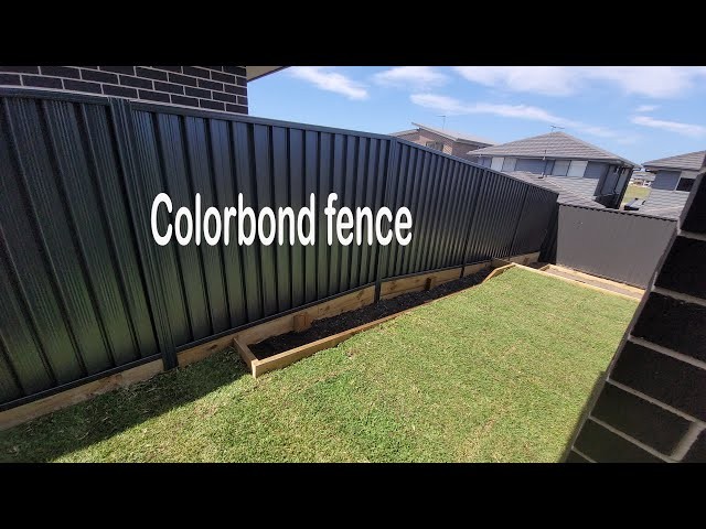 Colorbond fence